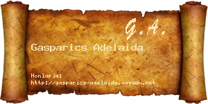 Gasparics Adelaida névjegykártya